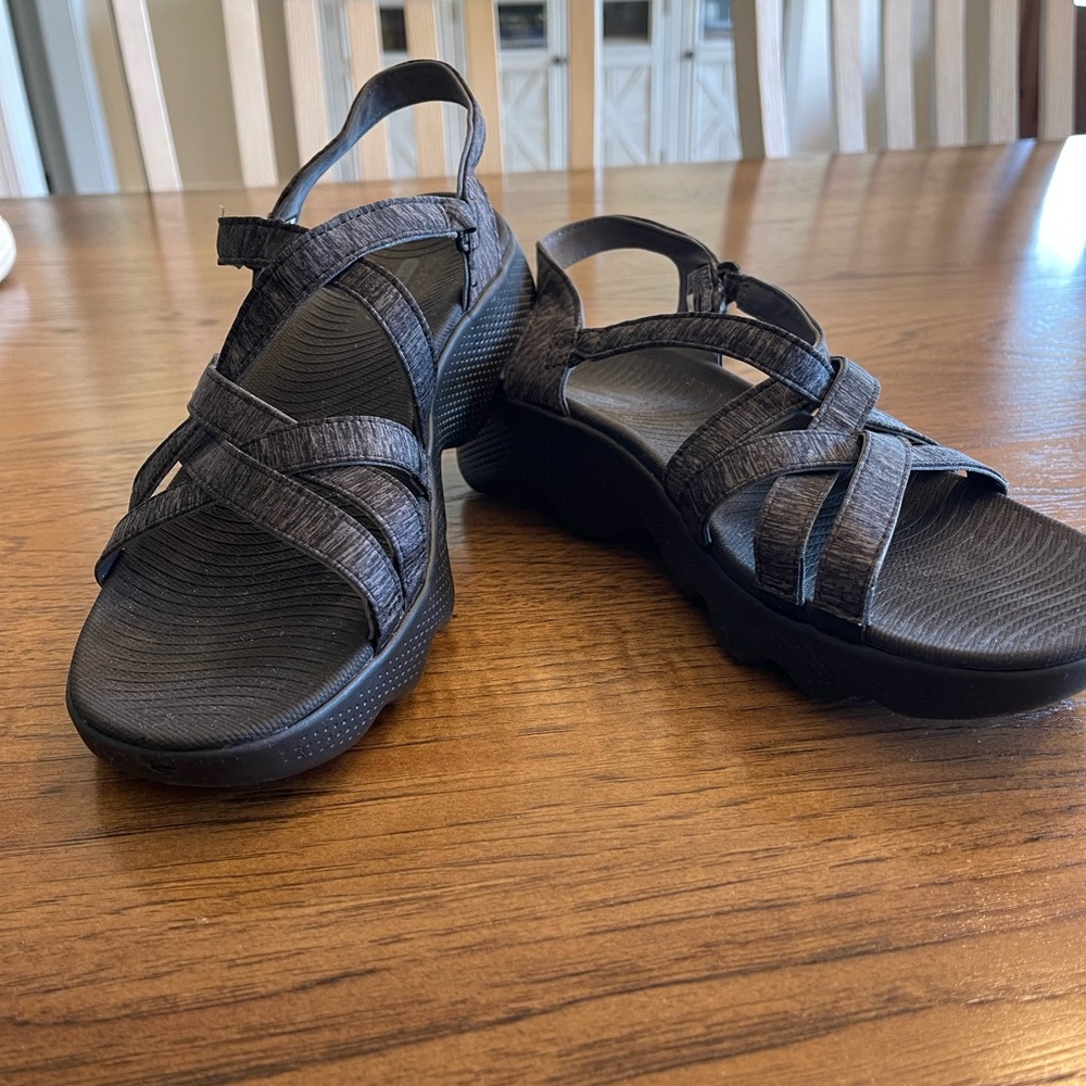 Skechers Black Sandals Outdoor Comfort